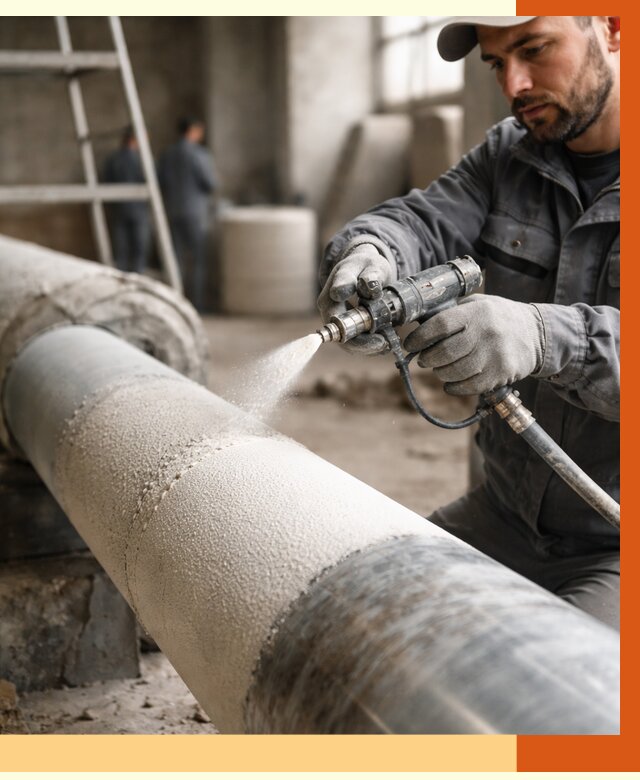 Утепление труб жидкой теплоизоляцией в Серпухове от 7621 руб. под ключ | ТепломастерСрп